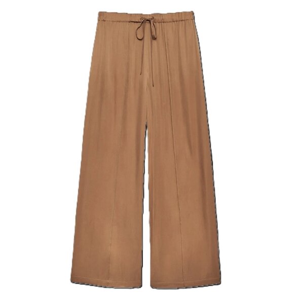 NWOT FOR LOVE AND LEMONS CLARABELL WIDE LEG PANTS IN BROWN SIZE S - Picture 1 of 7